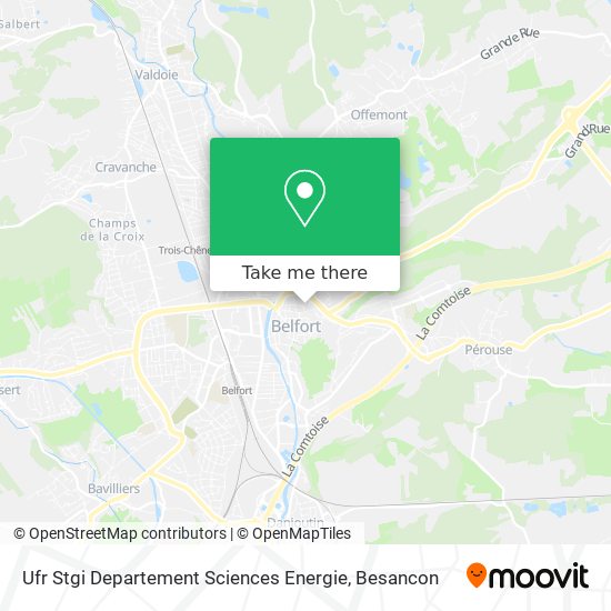 Ufr Stgi Departement Sciences Energie map