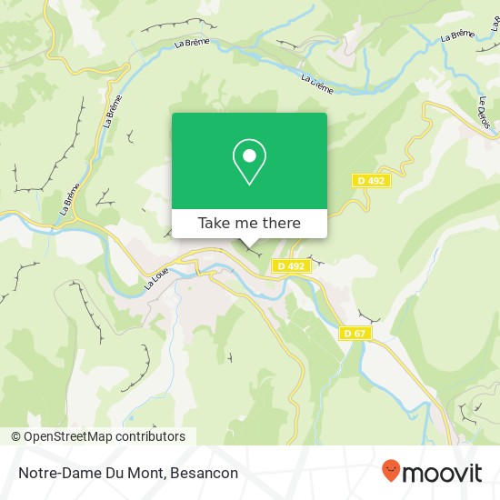Mapa Notre-Dame Du Mont