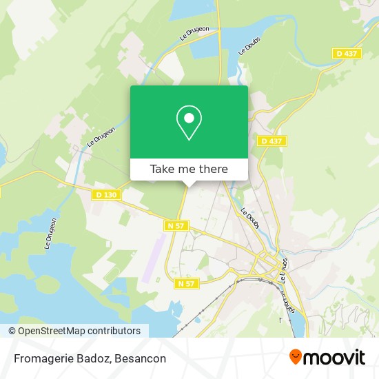 Fromagerie Badoz map