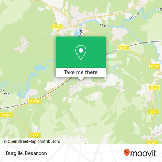 Mapa Burgille