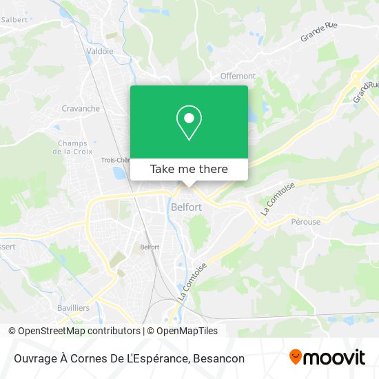 Ouvrage À Cornes De L'Espérance map
