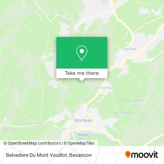 Mapa Belvedere Du Mont Vouillot