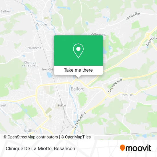 Clinique De La Miotte map