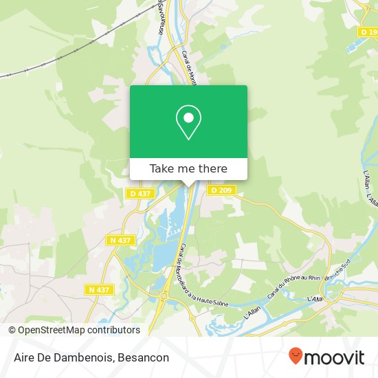 Aire De Dambenois map