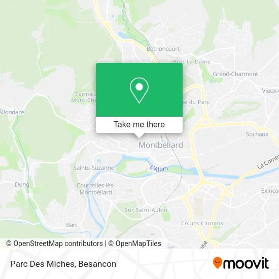 Parc Des Miches map