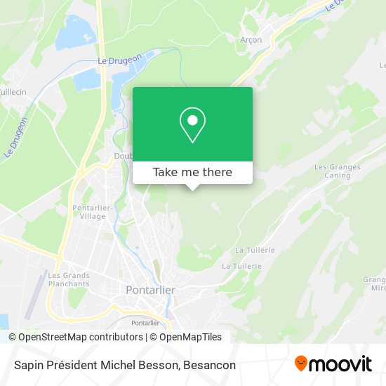 Sapin Président Michel Besson map