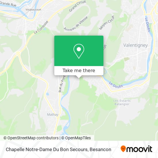 Mapa Chapelle Notre-Dame Du Bon Secours