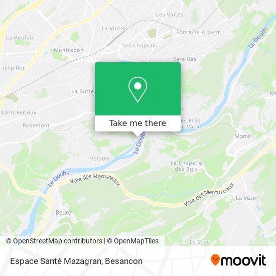 Espace Santé Mazagran map