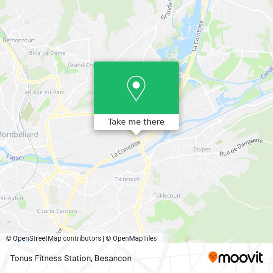 Tonus Fitness Station map