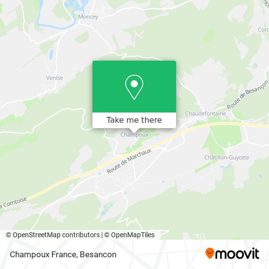 Champoux France map