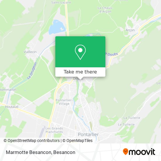 Marmotte Besancon map