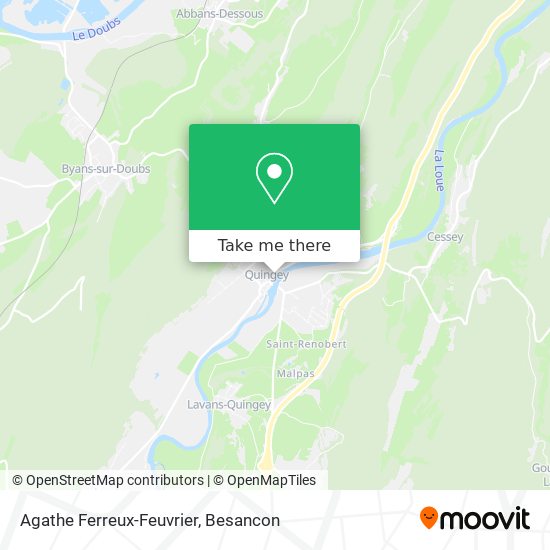 Mapa Agathe Ferreux-Feuvrier