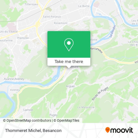 Mapa Thommeret Michel