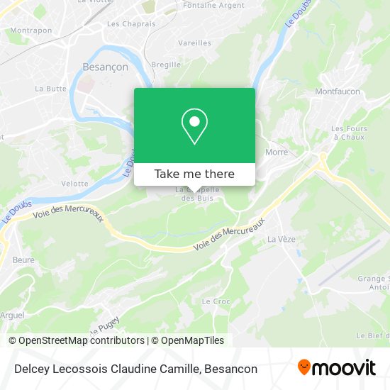 Delcey Lecossois Claudine Camille map