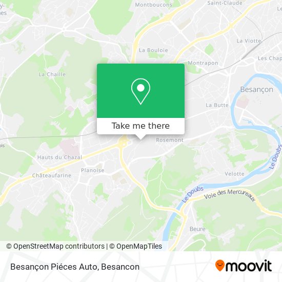 Besançon Piéces Auto map