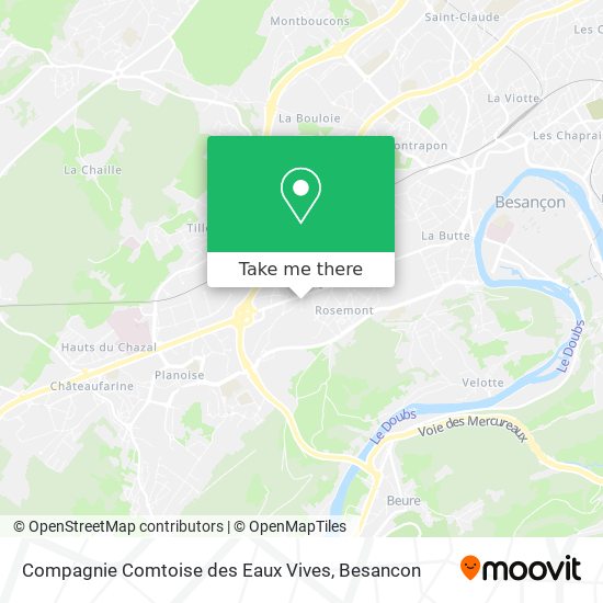 Compagnie Comtoise des Eaux Vives map