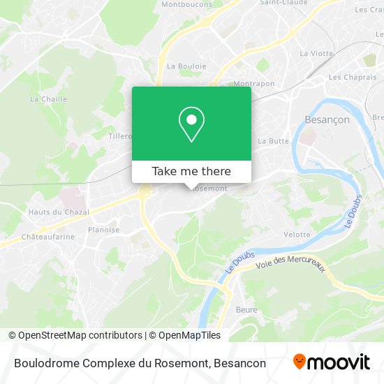 Boulodrome Complexe du Rosemont map