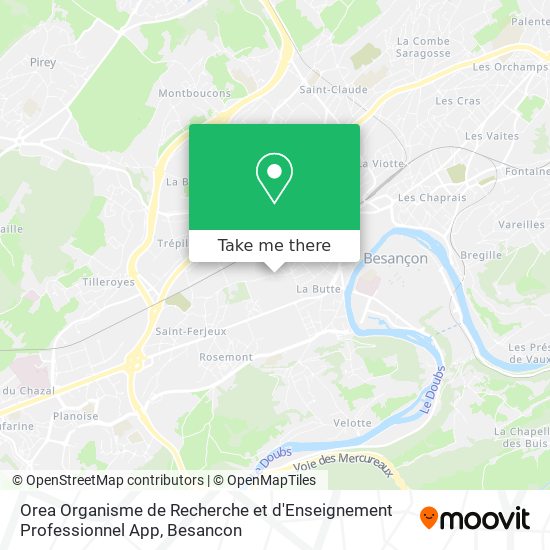 Mapa Orea Organisme de Recherche et d'Enseignement Professionnel App