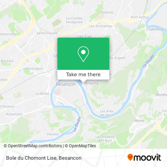 Mapa Bole du Chomont Lise