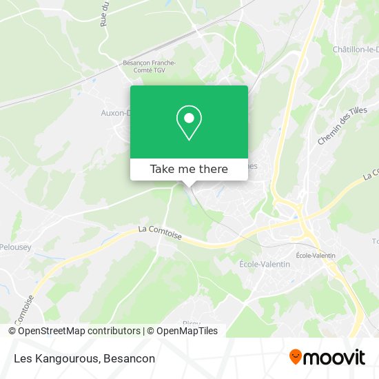 Les Kangourous map