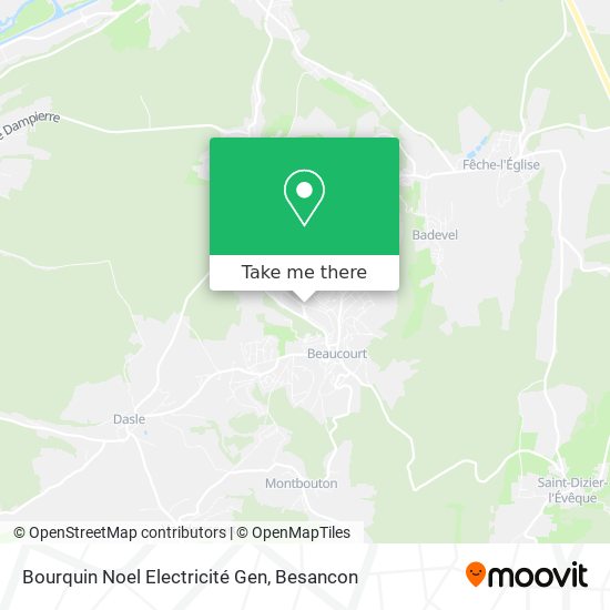 Bourquin Noel Electricité Gen map