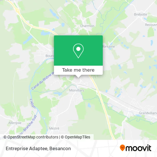 Entreprise Adaptee map