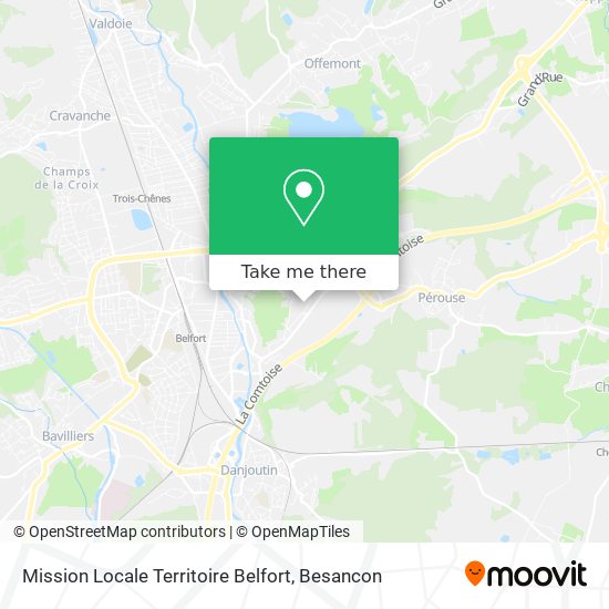 Mission Locale Territoire Belfort map