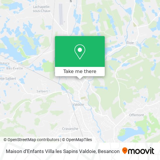 Maison d'Enfants Villa les Sapins Valdoie map