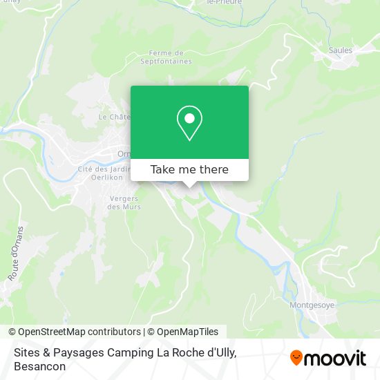 Sites & Paysages Camping La Roche d'Ully map