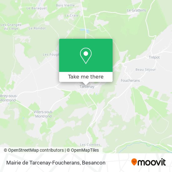 Mapa Mairie de Tarcenay-Foucherans