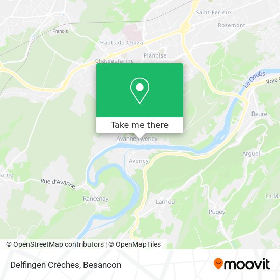 Delfingen Crèches map