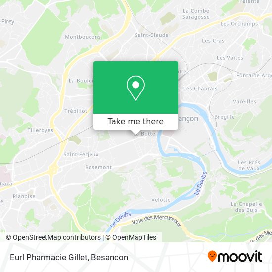 Eurl Pharmacie Gillet map