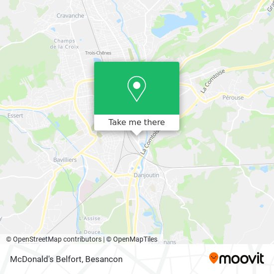 Mapa McDonald's Belfort