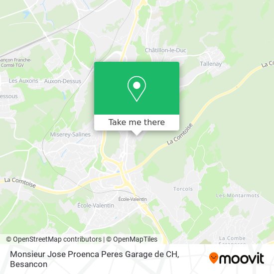 Mapa Monsieur Jose Proenca Peres Garage de CH