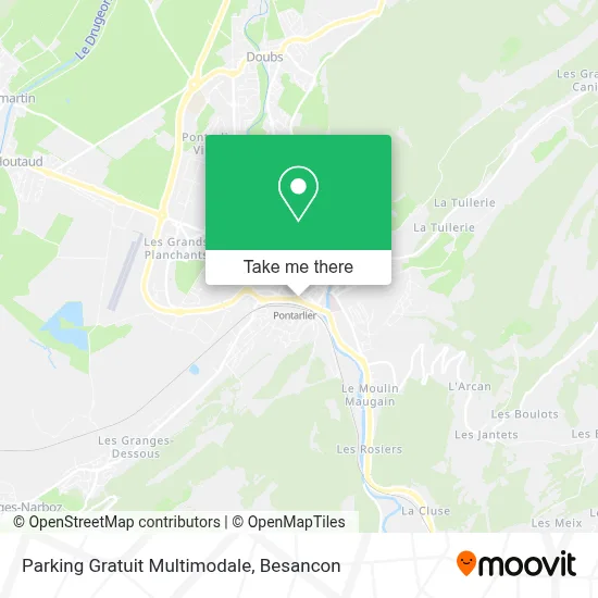 Parking Gratuit Multimodale map