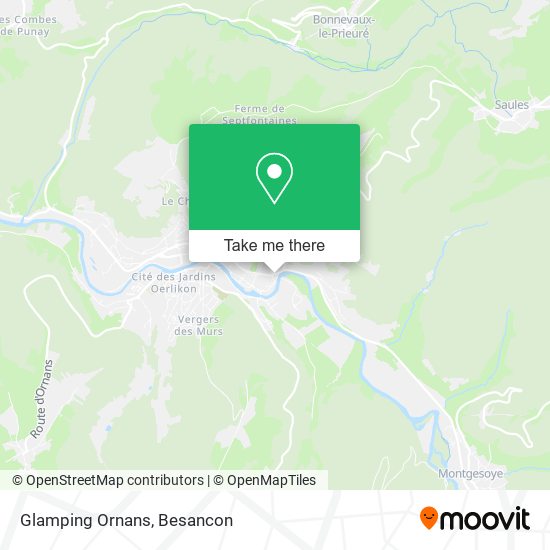 Glamping Ornans map