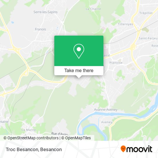 Troc Besancon map