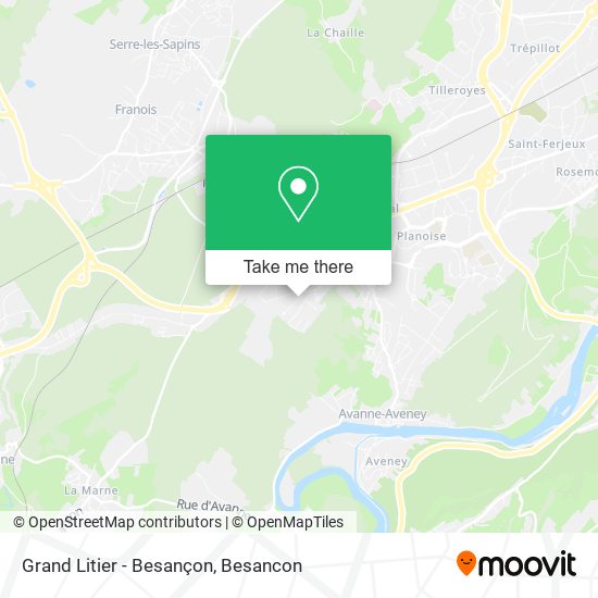 Grand Litier - Besançon map