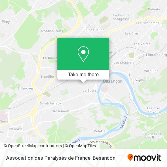 Mapa Association des Paralysés de France