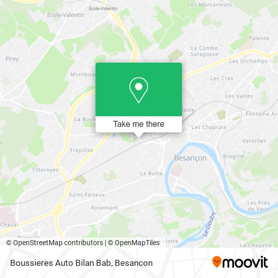 Boussieres Auto Bilan Bab map