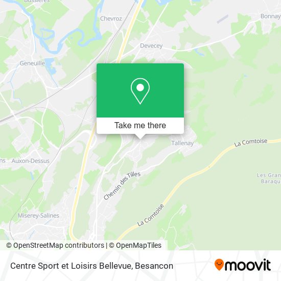 Centre Sport et Loisirs Bellevue map