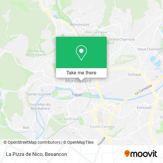 Mapa La Pizza de Nico