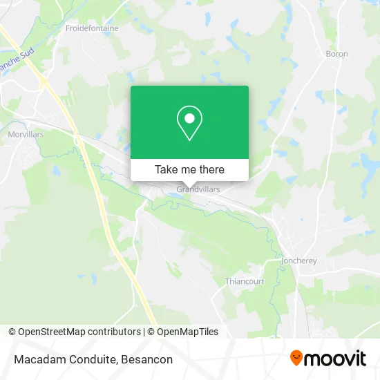 Macadam Conduite map