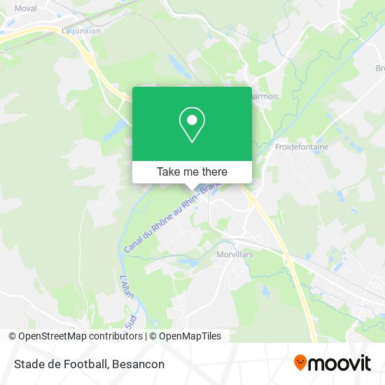 Mapa Stade de Football