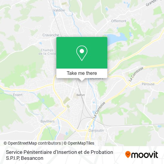 Service Pénitentiaire d'Insertion et de Probation S.P.I.P map