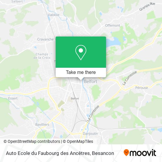 Auto Ecole du Faubourg des Ancêtres map