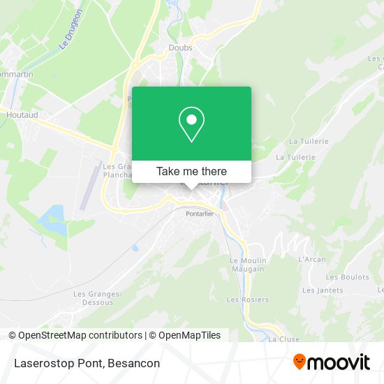 Mapa Laserostop Pont