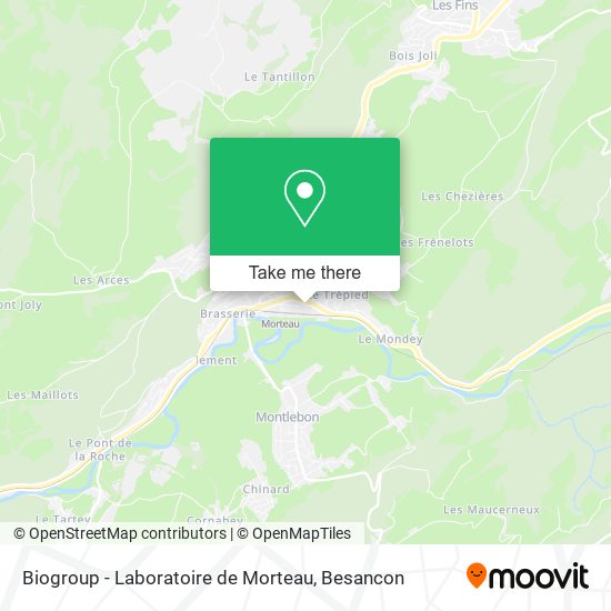 Biogroup - Laboratoire de Morteau map