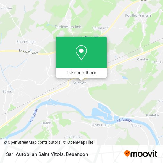 Sarl Autobilan Saint Vitois map