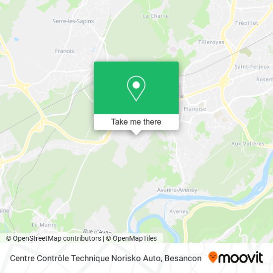 Centre Contrôle Technique Norisko Auto map